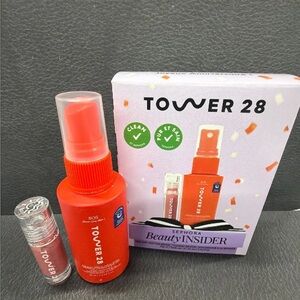 Tower 28 Vibrant Orange Spray and Nude/Pink Gloss Set by Beauty Insider